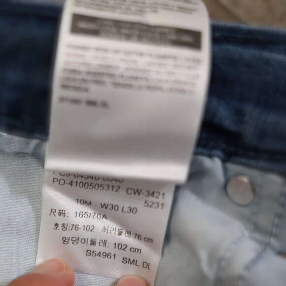 Levi's strauss women mid rise skinny jeans SIGNATURE size 30X30 - Picture 5 of 8